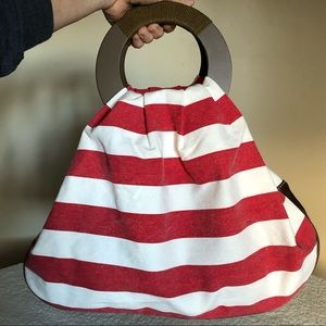 Canvas Bag with Wood Handles